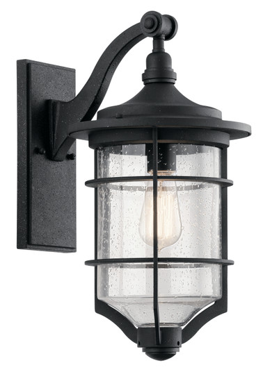 Royal Marine One Light Outdoor Wall Mount in Distressed Black (12|49127DBK)