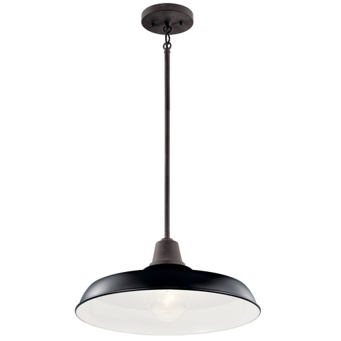 Pier One Light Outdoor Pendant/Semi Flush Mount in Black (12|49993BK)