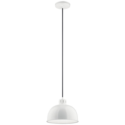 Zailey One Light Pendant in White (12|52152WH)