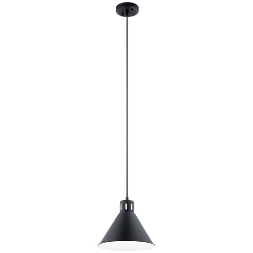 Zailey One Light Pendant in Black (12|52176BK)