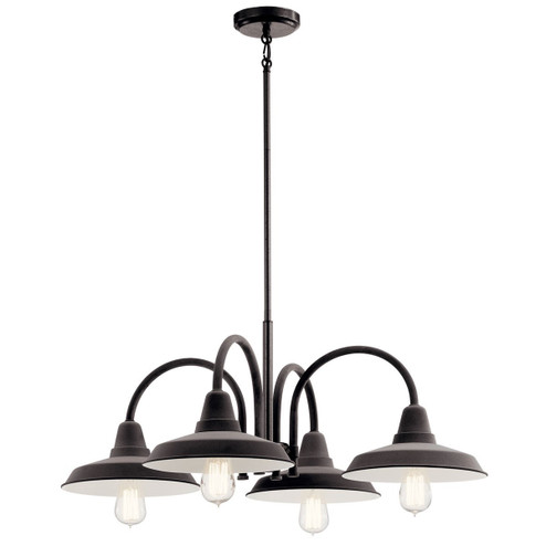 Marrus Four Light Chandelier in Weathered Zinc (12|52407WZC)