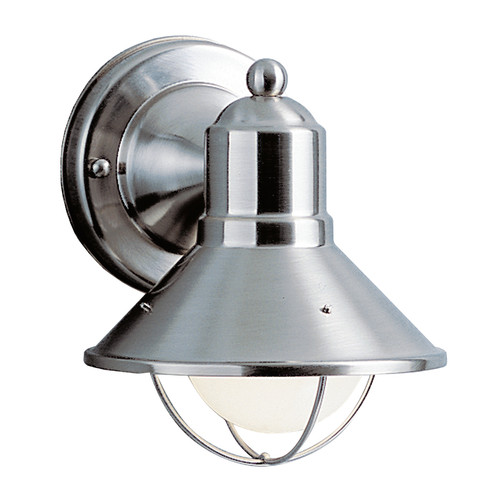 Seaside One Light Outdoor Wall Mount in Brushed Nickel (12|9021NI)