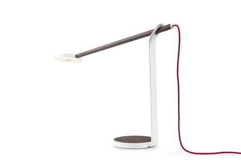 Gravy LED Desk Lamp in Walnut/Matte White (240|GR1-W-WNR-MWT-DSK)