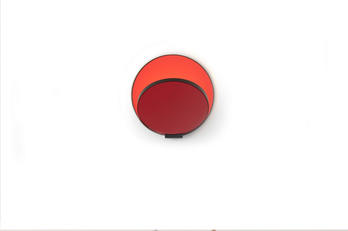 Gravy LED Wall Sconce in Metallic black/matte red (240|GRW-S-MBK-MRD-PI)