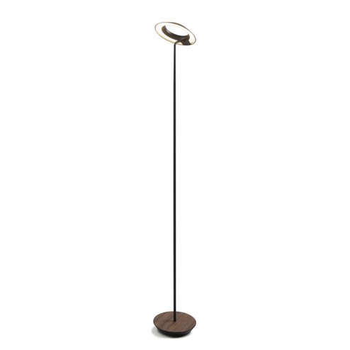 Royyo LED Floor Lamp in Matte black/oiled walnut (240|RYO-SW-MTB-OWT-FLR)