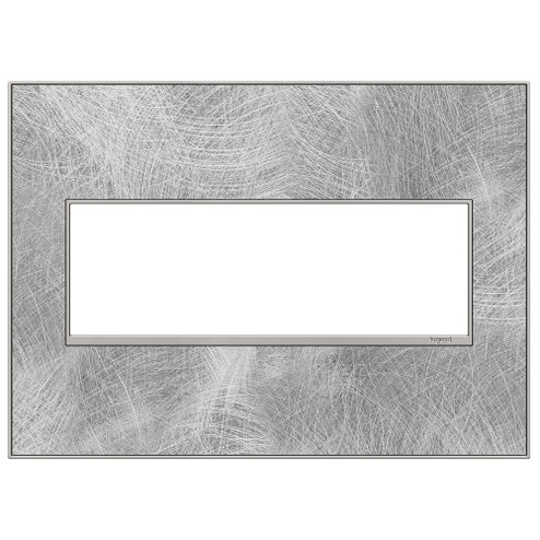 Adorne Gang Wall Plate in Spiraled Stainless (246|AWM3GSP4)