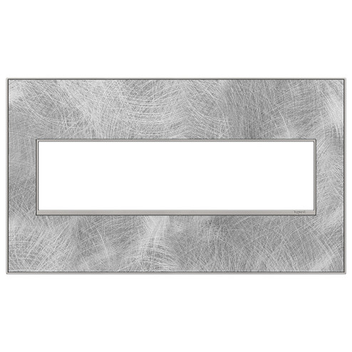 Adorne Gang Wall Plate in Spiraled Stainless (246|AWM4GSP4)