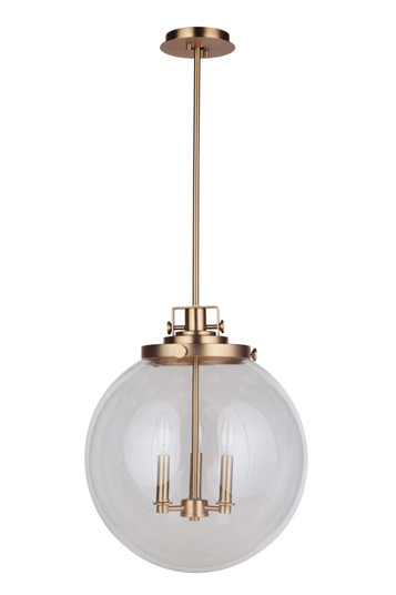 Globe Three Light Pendant in Gold (90|101624)