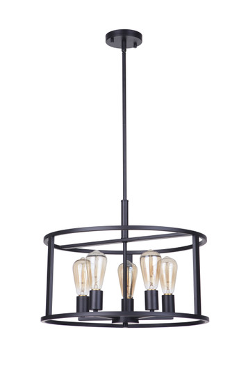 Walden Five Light Pendant in Black (90|112008)