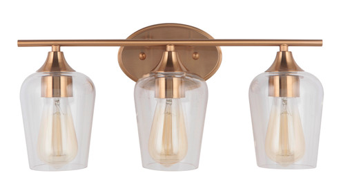 Elba Three Light Vanity in Brass (90|220324)