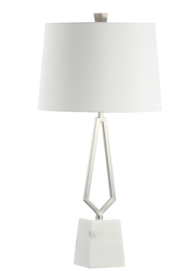 One Light Table Lamp in Satin Nickel (90|320052)