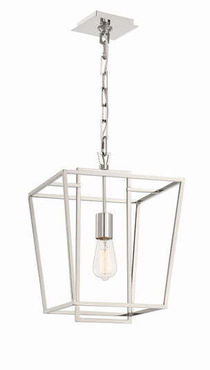 One Light Pendant in Polished Nickel (90|741325)
