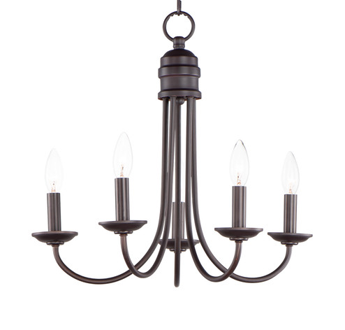 Logan Five Light Chandelier in Oil Rubbed Bronze (16|10345OI)