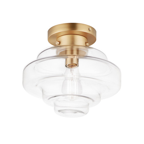 Harbor One Light Flush Mount in Satin Brass (16|11120CLSBR)