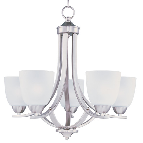 Axis Five Light Chandelier in Satin Nickel (16|11225FTSN)