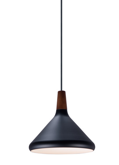 Nordic One Light Pendant in Walnut / Black (16|11350WNBK)