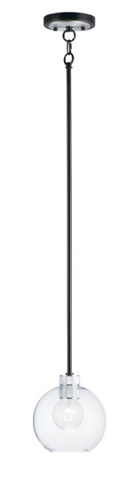 Vessel One Light Mini Pendant in Black / Brushed Aluminum (16|21619CLBKAL)