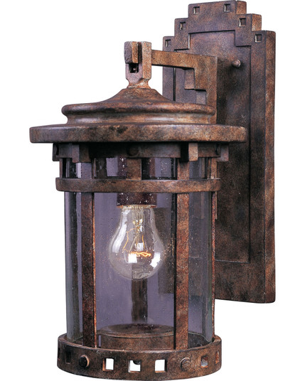 Santa Barbara VX One Light Outdoor Wall Lantern in Sienna (16|40033CDSE)