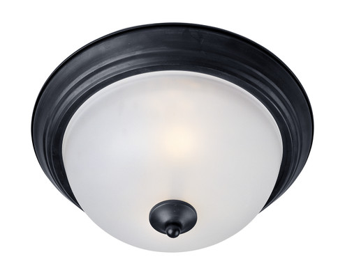 Essentials - 584x Three Light Flush Mount in Black (16|5842FTBK)