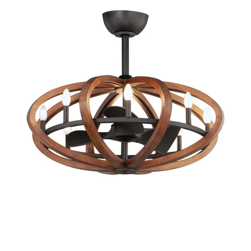 Bodega Bay LED Fandelight in Antique Pecan / Anthracite (16|61004APAR)