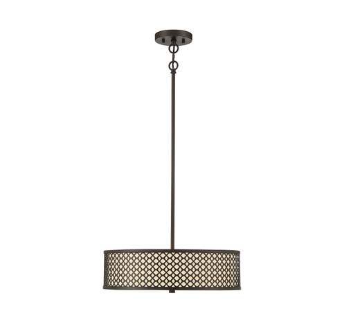 Three Light Pendant in Oil Rubbed Bronze (446|M70108ORB)