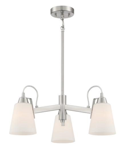 Beckonridge Three Light Chandelier in Brushed Nickel (7|3993-84)