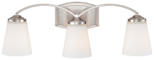 Overland Park Three Light Bath in Brushed Nickel (7|6963-84)