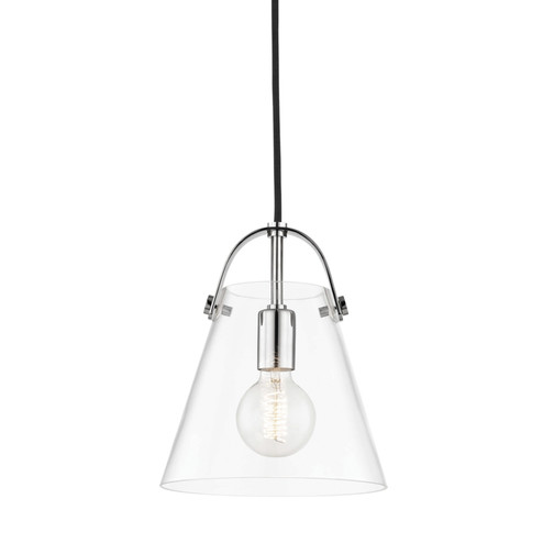 Karin One Light Pendant in Polished Nickel (428|H162701S-PN)