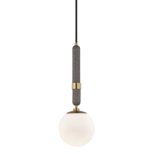 Brielle One Light Pendant in Aged Brass (428|H289701S-AGB)