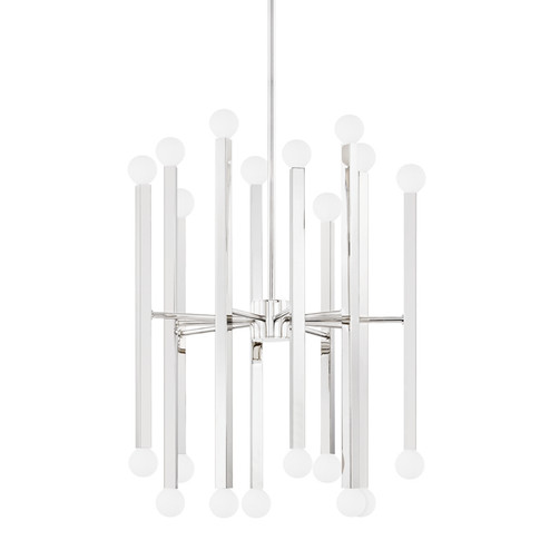 Dona 20 Light Chandelier in Polished Nickel (428|H463820-PN)