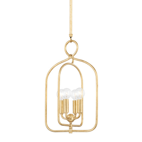 Mallory Four Light Pendant in Gold Leaf (428|H512701S-GL)
