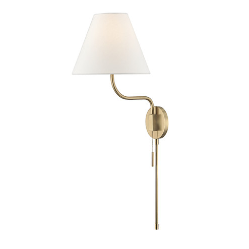 Patti One Light Wall Sconce in Aged Brass (428|HL240101-AGB)