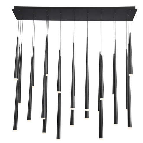 Cascade LED Pendant in Black (281|PD-41823L-BK)