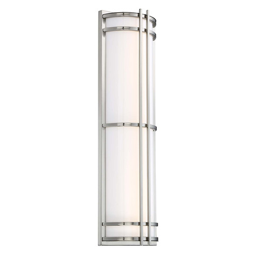Skyscraper LED Outdoor Wall Sconce in Stainless Steel (281|WS-W68627-SS)