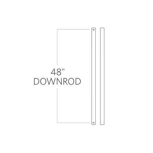 Universal Downrod Downrod in Satin Nickel (71|DR48SN)