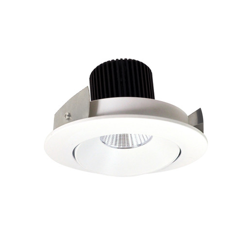 Rec Iolite 4'' Adj. Round Cone Regressed in Matte Powder White Reflector / Matte Powder White Flange (167|NIO-4RC50XMPW)