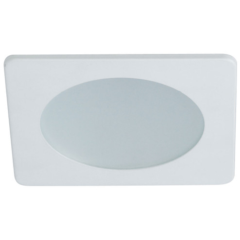 Rec Lv 4'' Square Trim 4'' Flat Frost Lens,Sq Trm in White (167|NL-4826W)