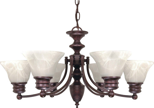 Empire Six Light Chandelier in Old Bronze (72|60-358)