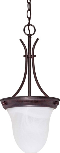 Alabaster Glass Bell One Light Pendant in Old Bronze (72|60-395)