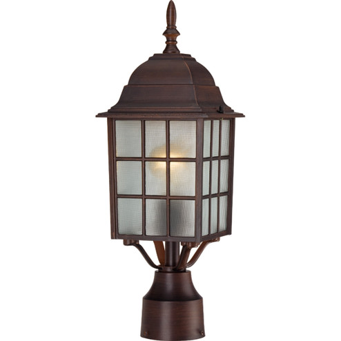Adams One Light Post Lantern in Rustic Bronze (72|60-4908)