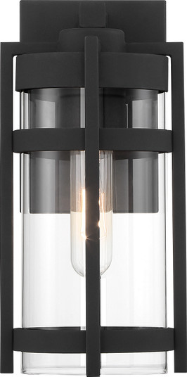 Tofino One Light Outdoor Wall Lantern in Textured Black / Clear Glass (72|60-6571)