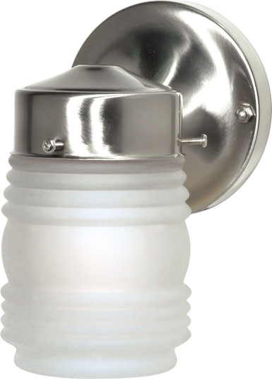 One Light Outdoor Wall Lantern in Brushed Nickel (72|SF76-701)
