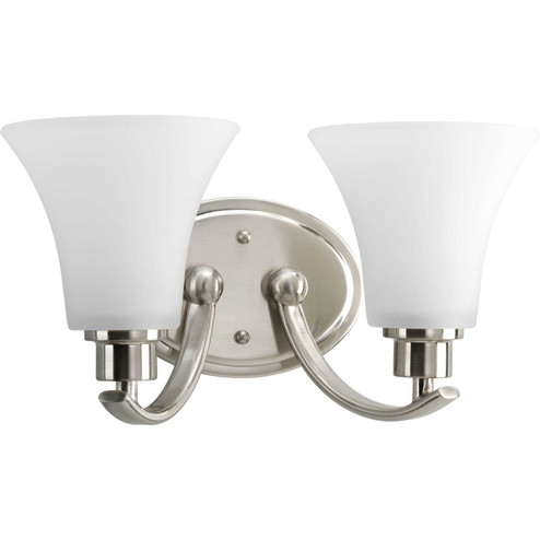 Joy Two Light Bath Bracket in Brushed Nickel (54|P2001-09)