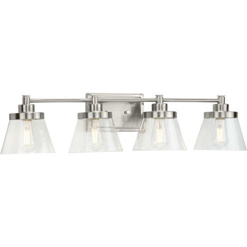 Hinton Four Light Bath Bracket in Brushed Nickel (54|P300351-009)