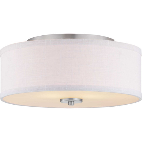 Inspire Two Light Flush Mount in Brushed Nickel (54|P350130-009)