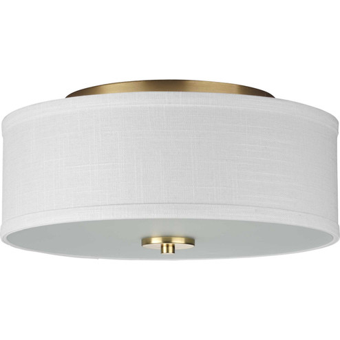 Inspire Two Light Semi-Flush Mount in Satin Brass (54|P350130-012)