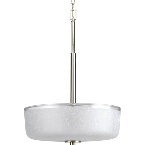 Alexa Three Light Foyer Pendant in Brushed Nickel (54|P3846-09)