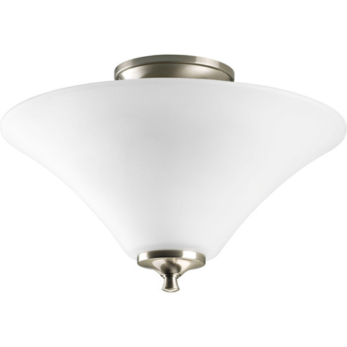 Joy Two Light Flush Mount in Brushed Nickel (54|P3855-09)