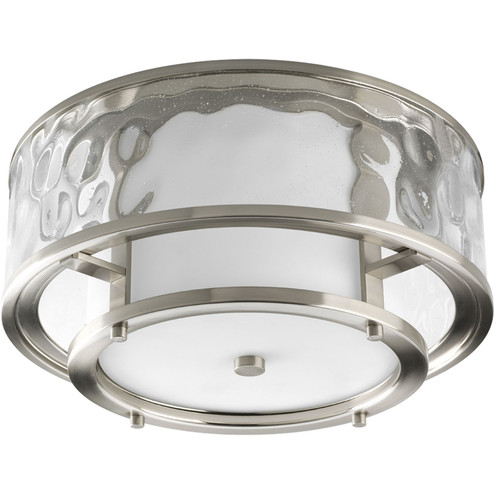 Bay Court Two Light Flush Mount in Brushed Nickel (54|P3942-09)