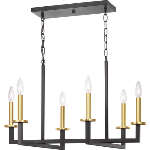 Blakely Six Light Chandelier in Graphite (54|P400113-143)